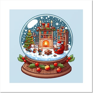 Snow Globe Christmas Posters and Art